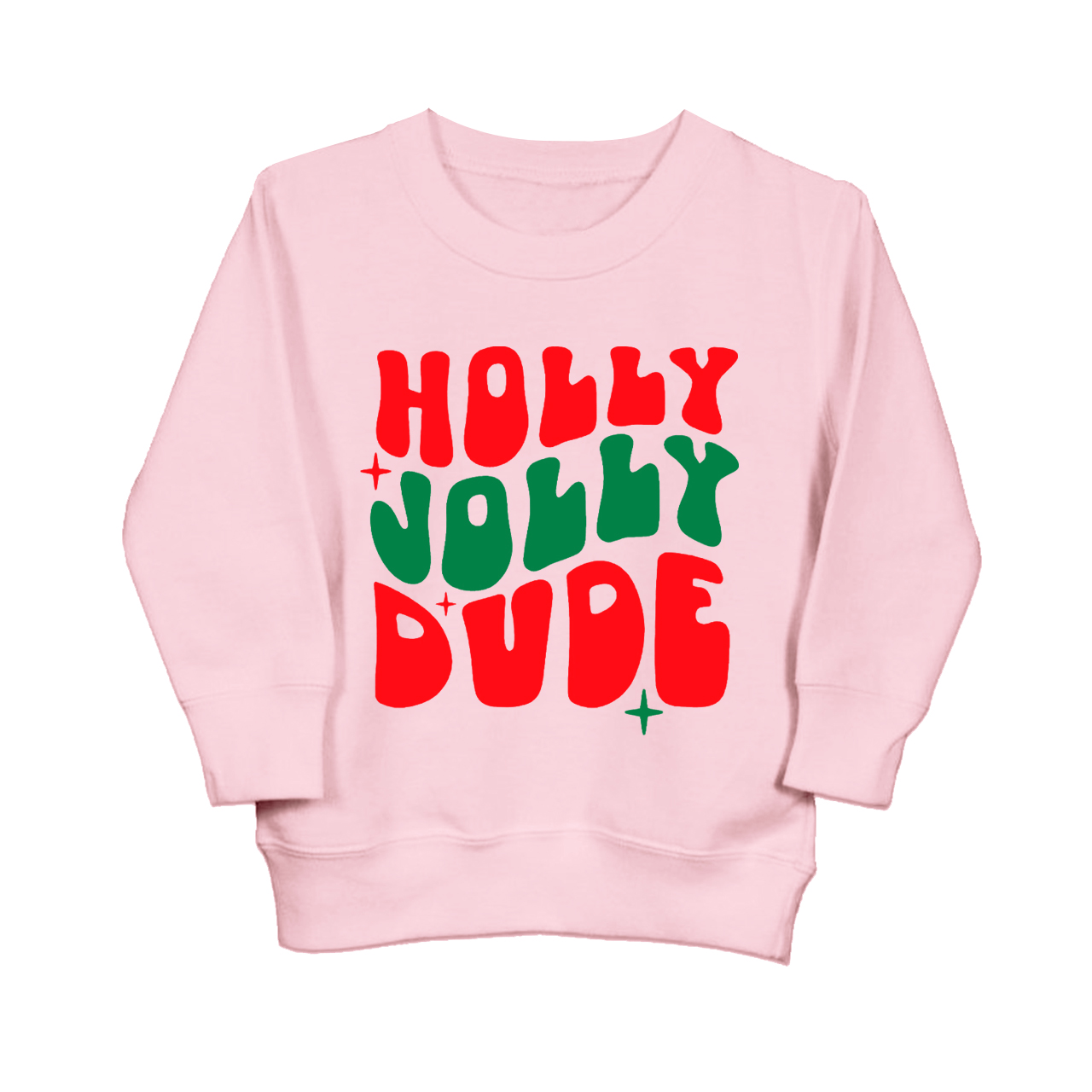 Holly Jolly Dude Kids Sweatshirt
