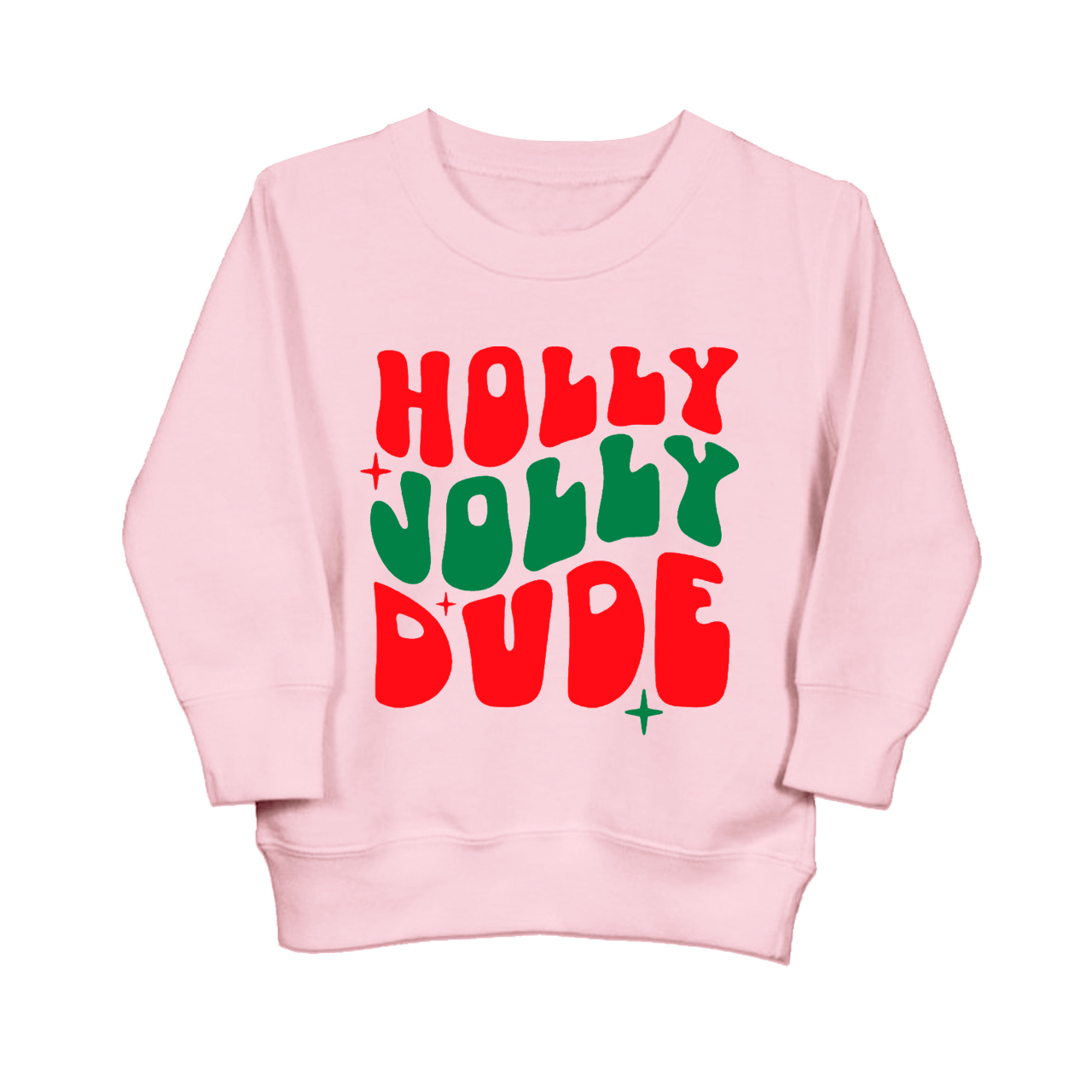 Holly Jolly Dude Kids Sweatshirt