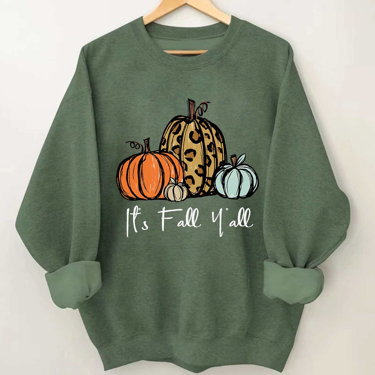 Its Fall Yall - Pumpkin Sweatshirt For Her