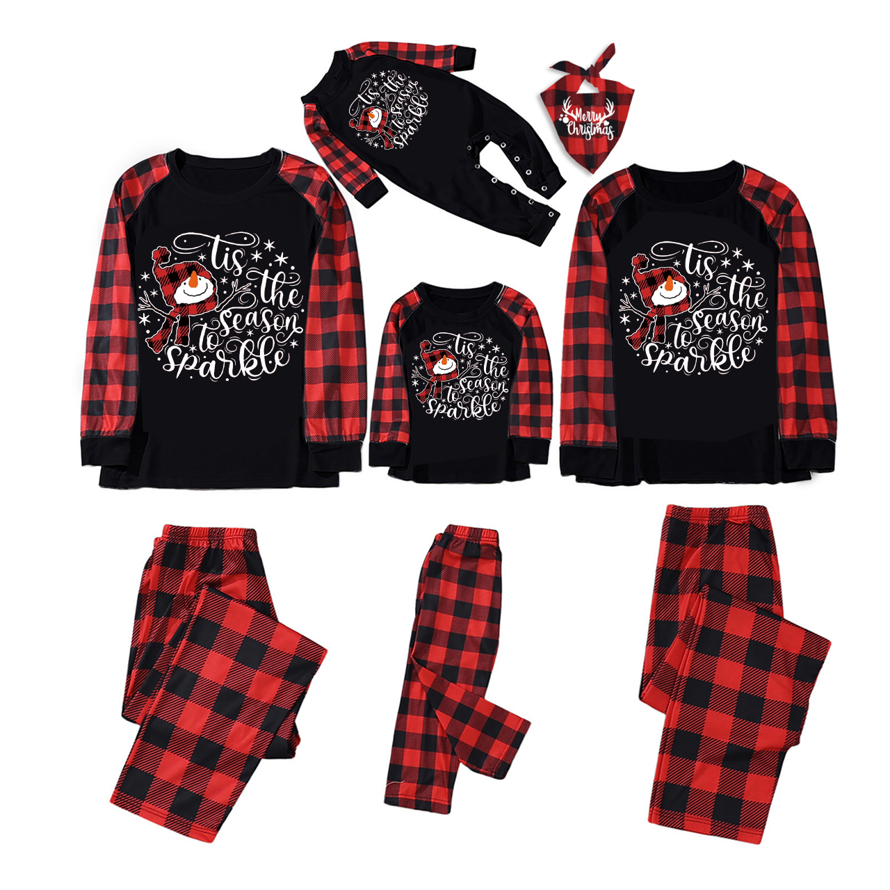 Tis The Season To Sparkle Christmas Family Pajamas
