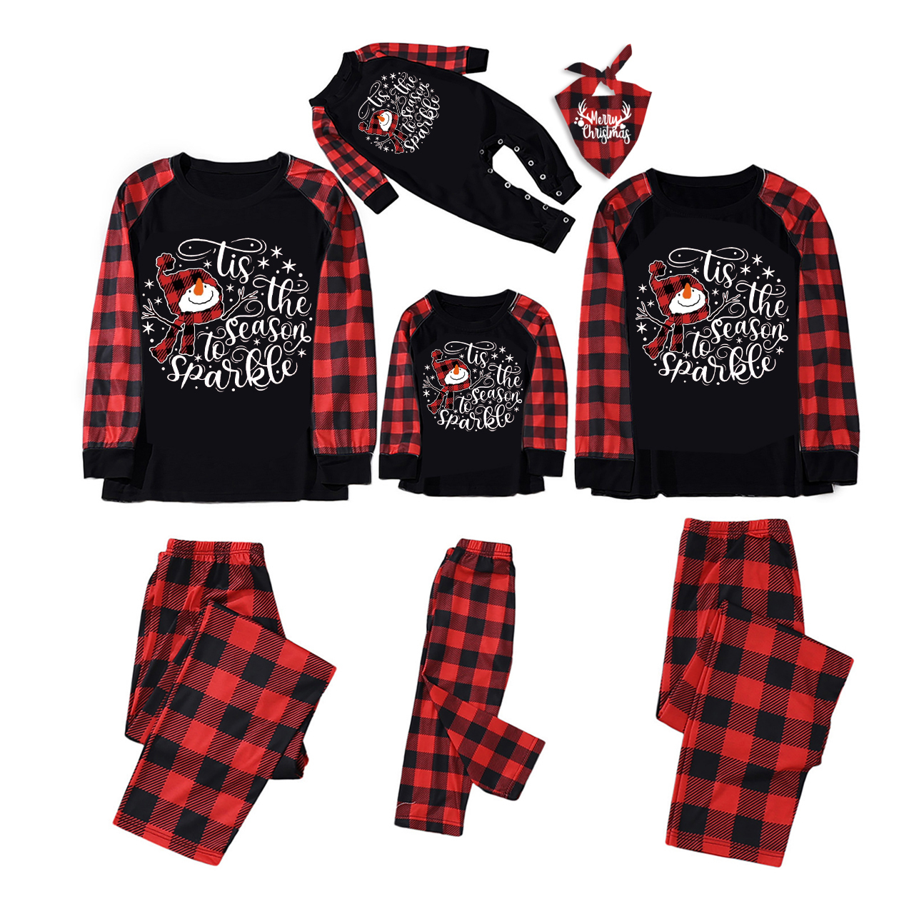 Tis The Season To Sparkle Christmas Family Pajamas Sale-Beepumpkin™