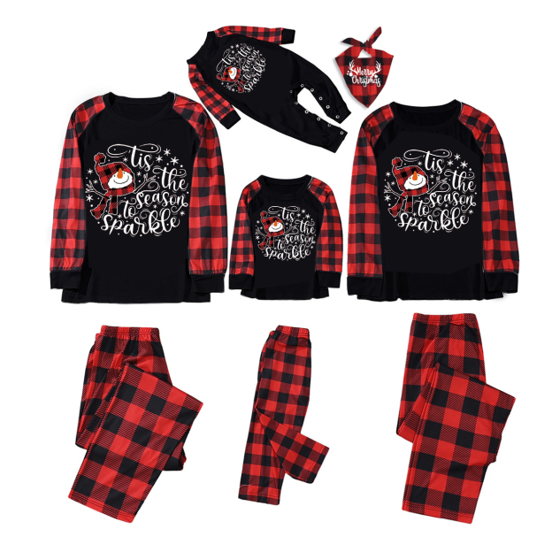 Tis The Season To Sparkle Christmas Family Pajamas