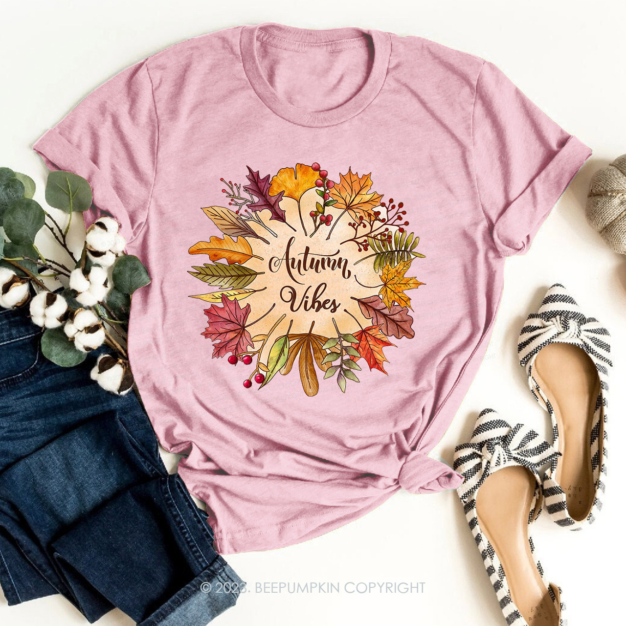 Pretty Fall Leaves Autumn Tees
