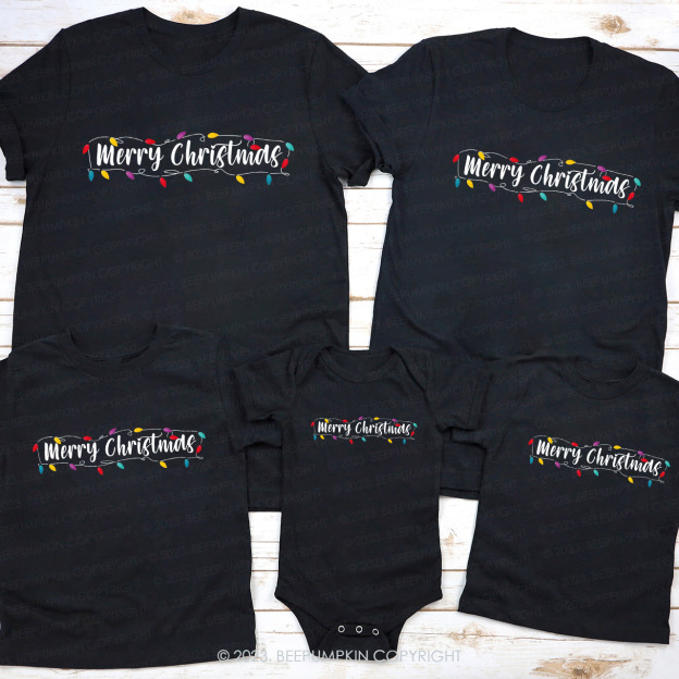 Merry Christmas Family Matching Shirts Beepumpkin