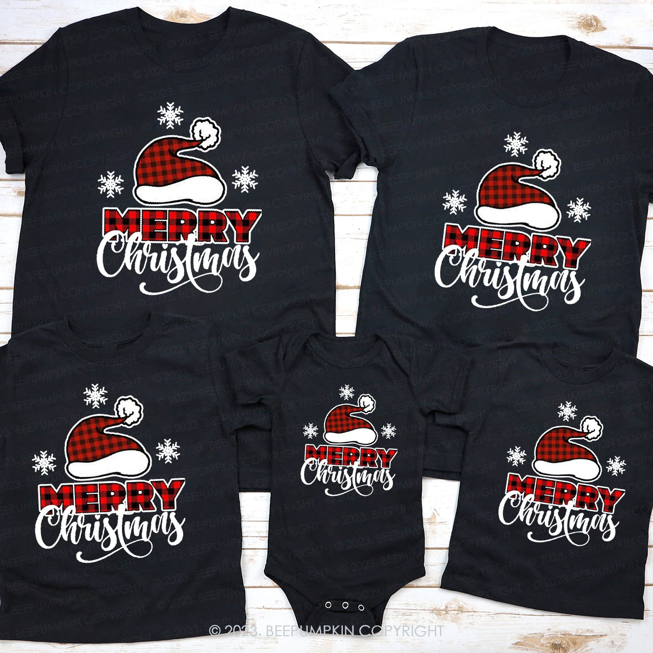 Merry Christmas Family Matching Shirts Beepumpkin