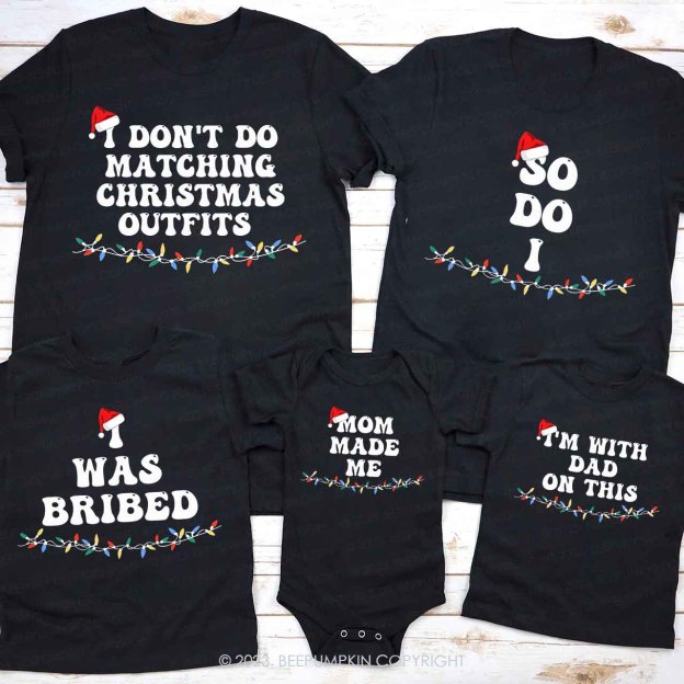 Funny Group Christmas Family Matching Shirts Beepumpkin