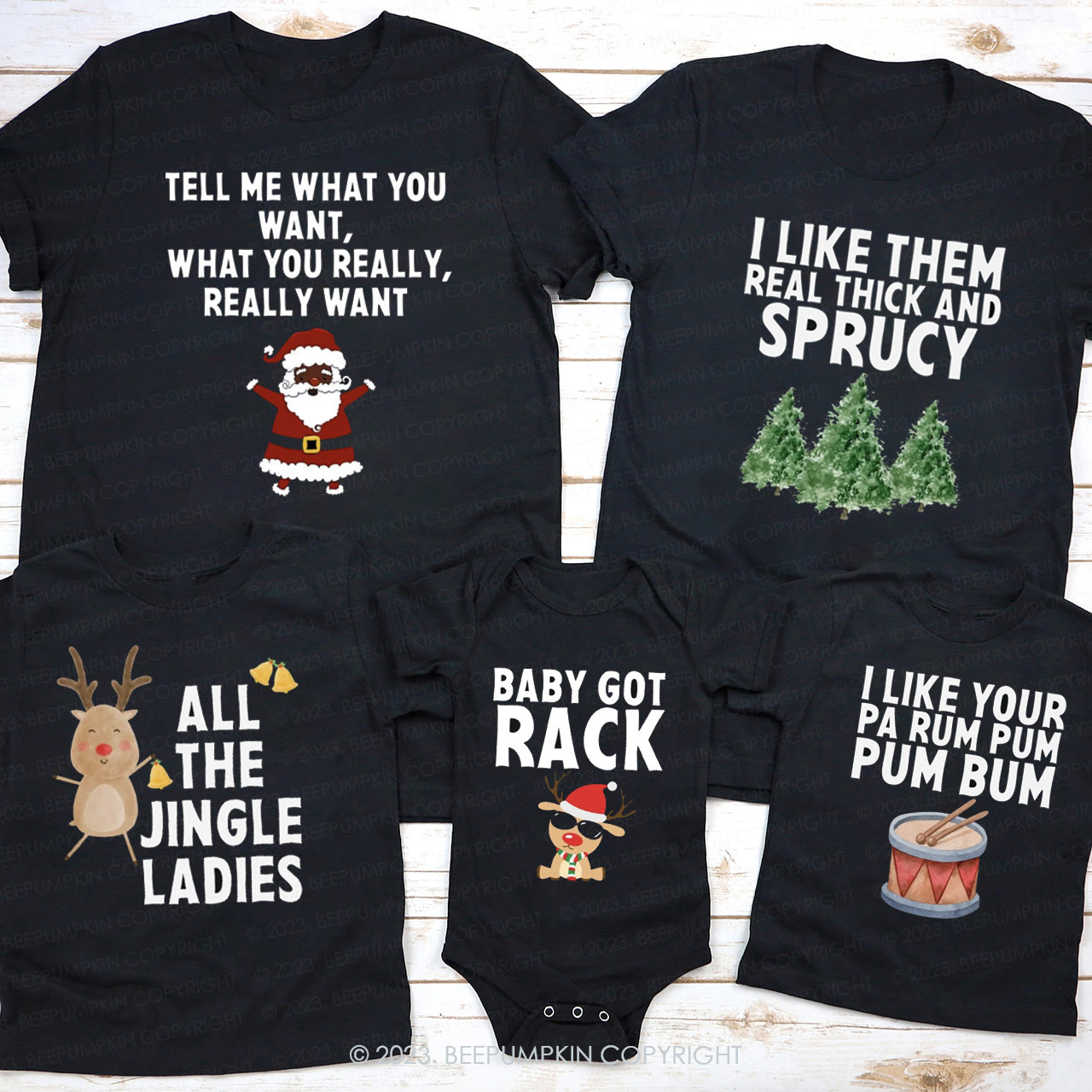 Santa Claus Special Family Christmas Shirts Beepumpkin