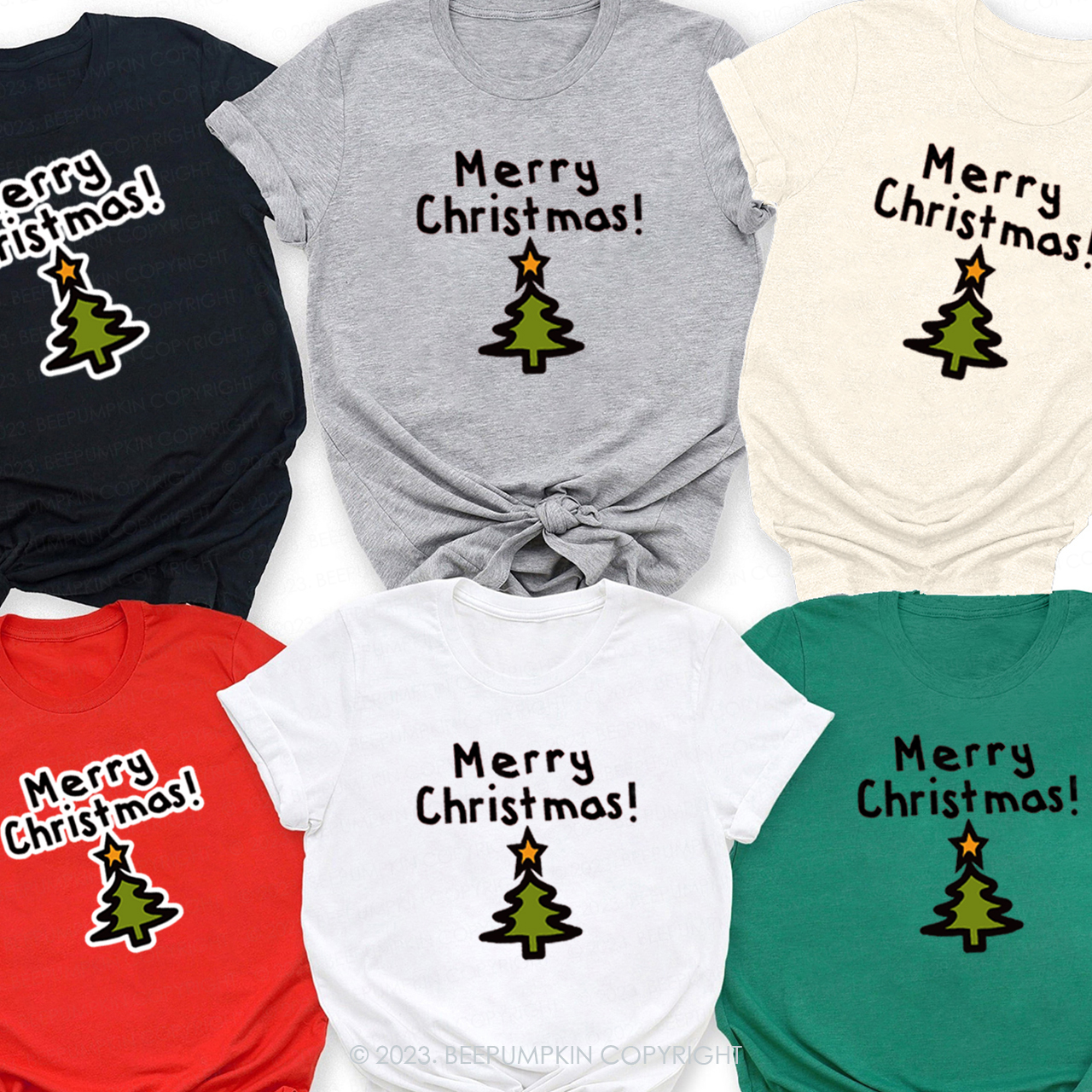Wish under the Christmas tree Family Christmas Shirts Beepumpkin