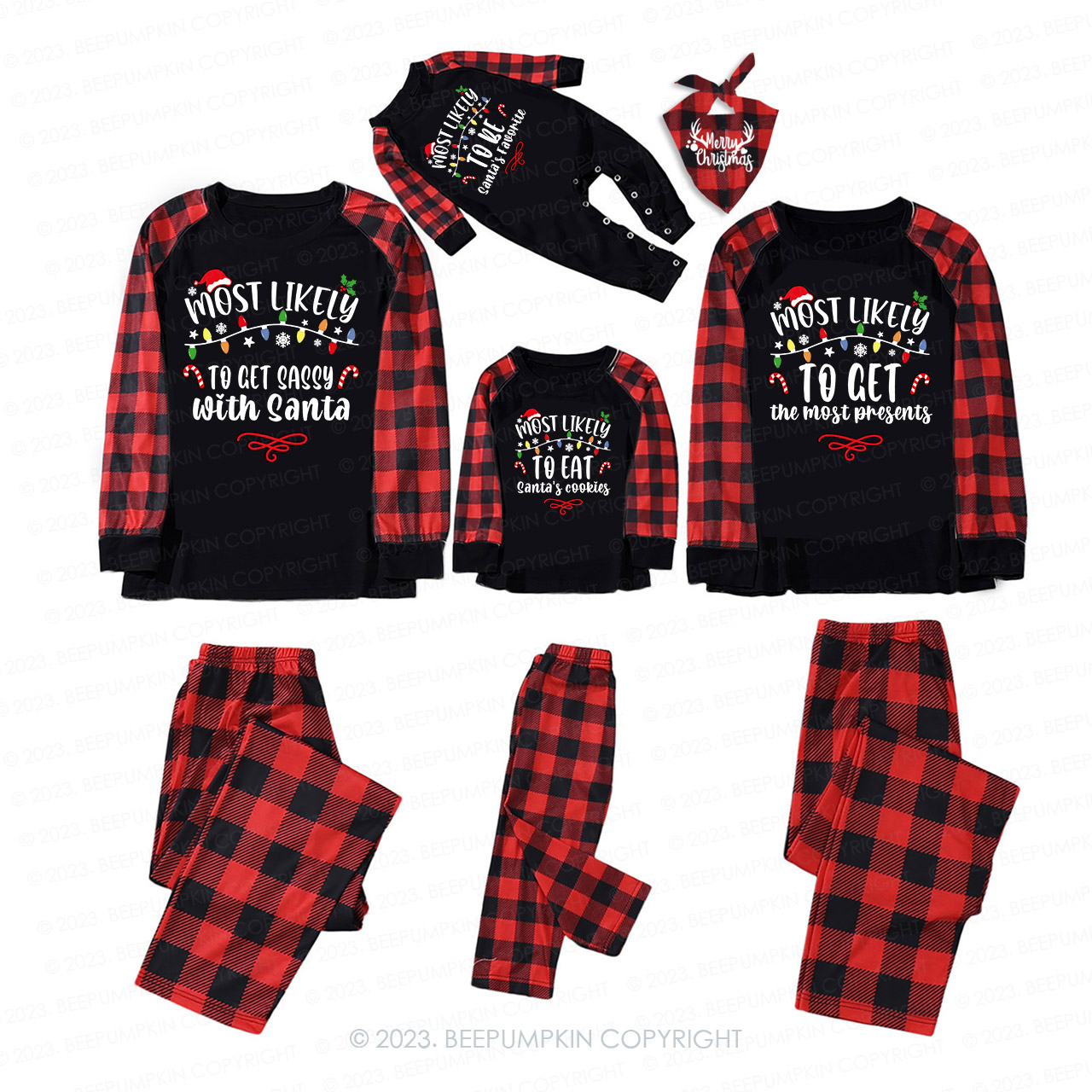 60 Quotes Most Likely And Custom Family Christmas Pajamas 2023 Beepumpkin