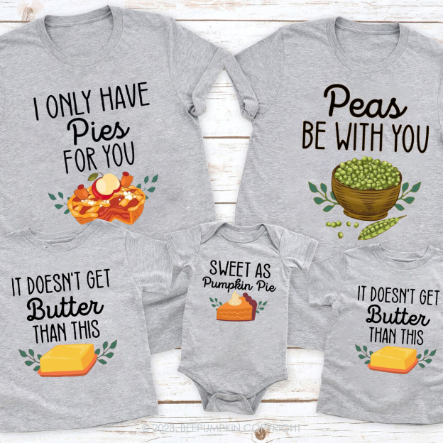 Personalized Thanksgiving Delicious Food Family Matching Shirt Beepumpkins