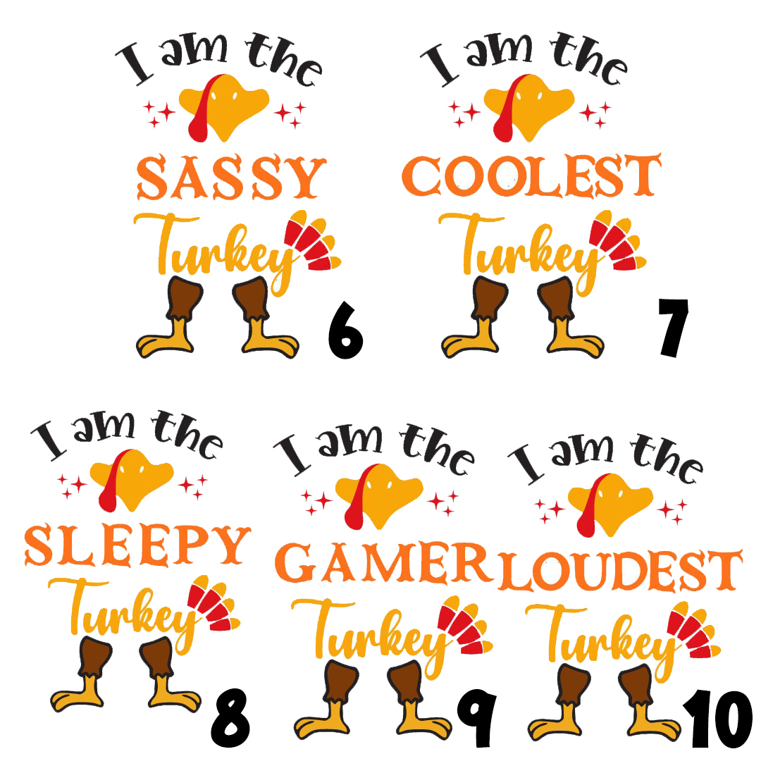 Personalization I AM THE Turkey Thanksgiving Family Shirts Beepumpkin
