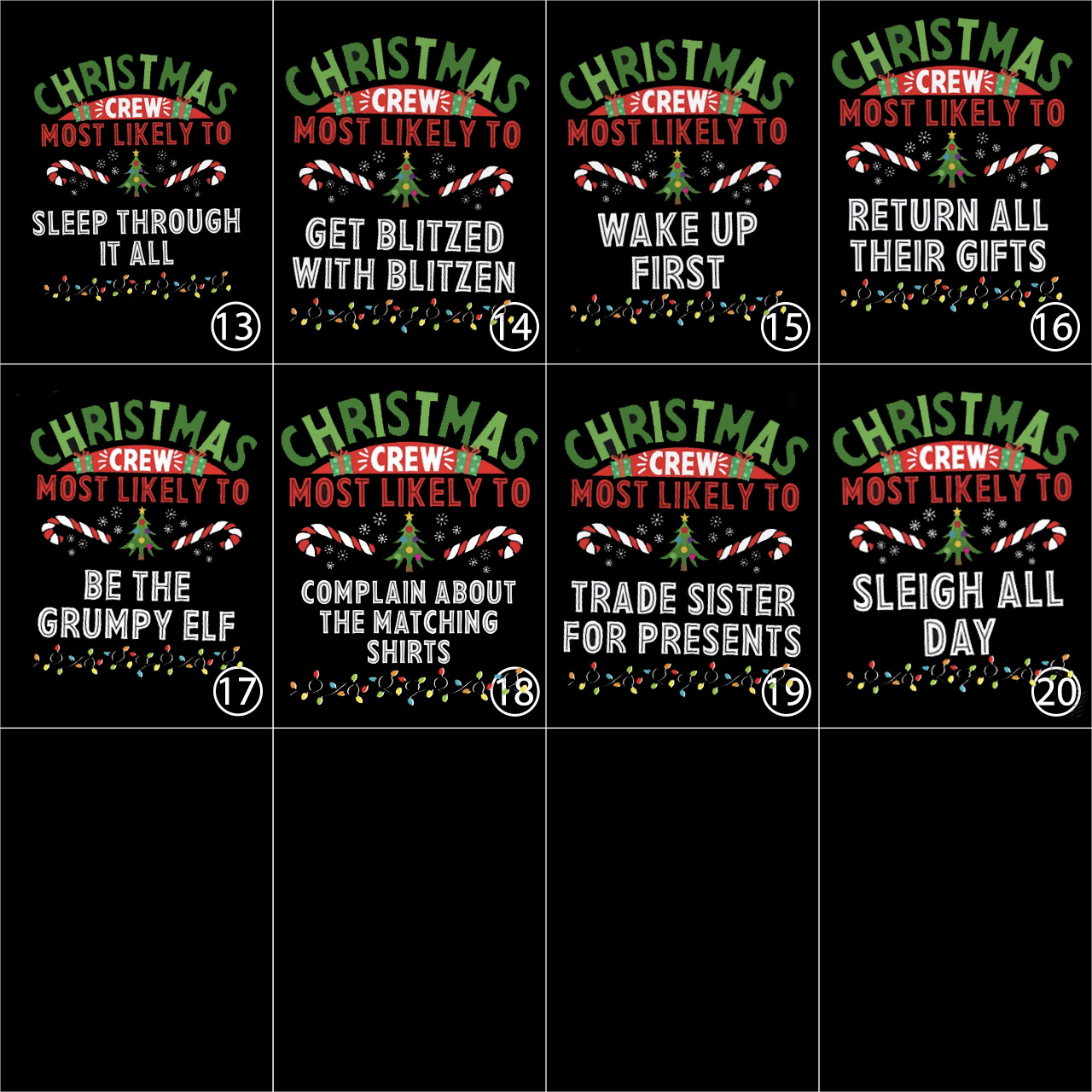 Christmas Crew Most Likely To Family Shirts Beepumpkin