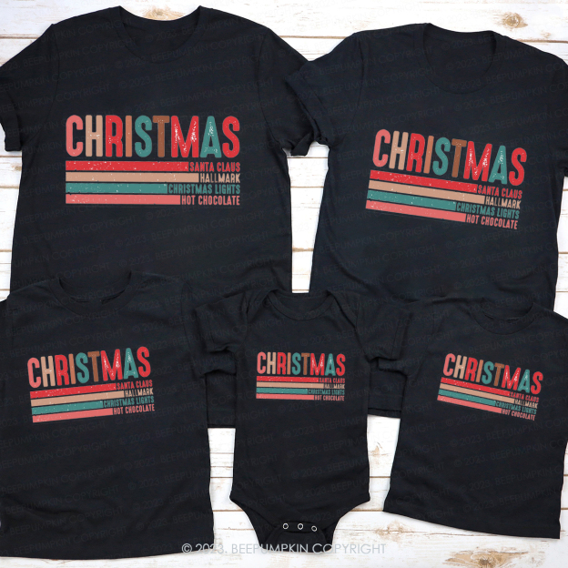 Rainbow Christmas Progress Bar Shirt For Family Beepumpkin
