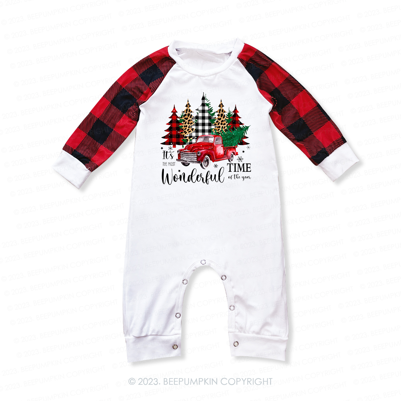 Christmas Vintage Red Truck Matching Pajamas For Family Beepumpkin