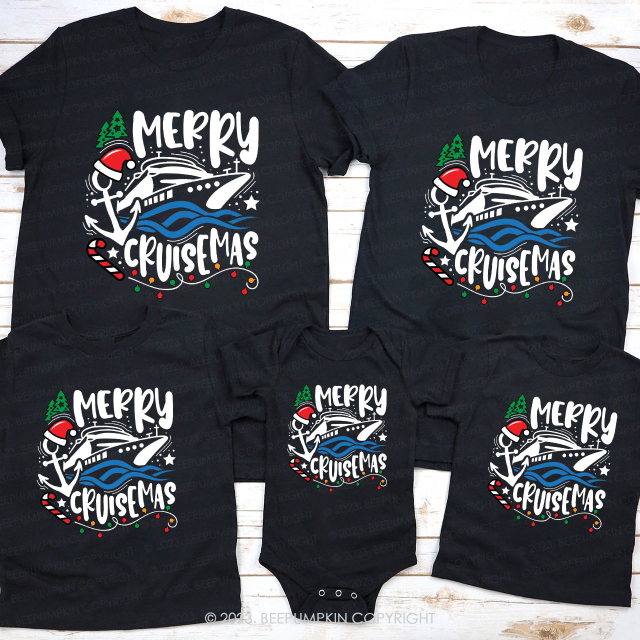 Christmas Cruise Family Trip Shirt For Family Beepumpkin