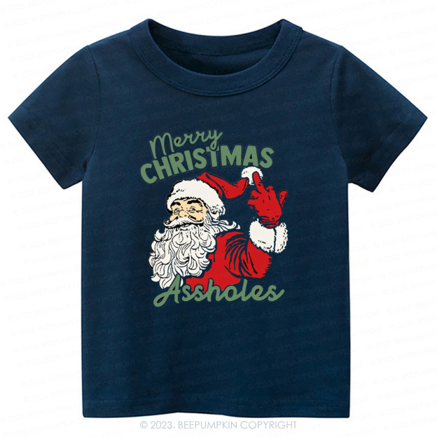 Retro Santa Funny Sarcastic Tees For Kids Beepumpkin