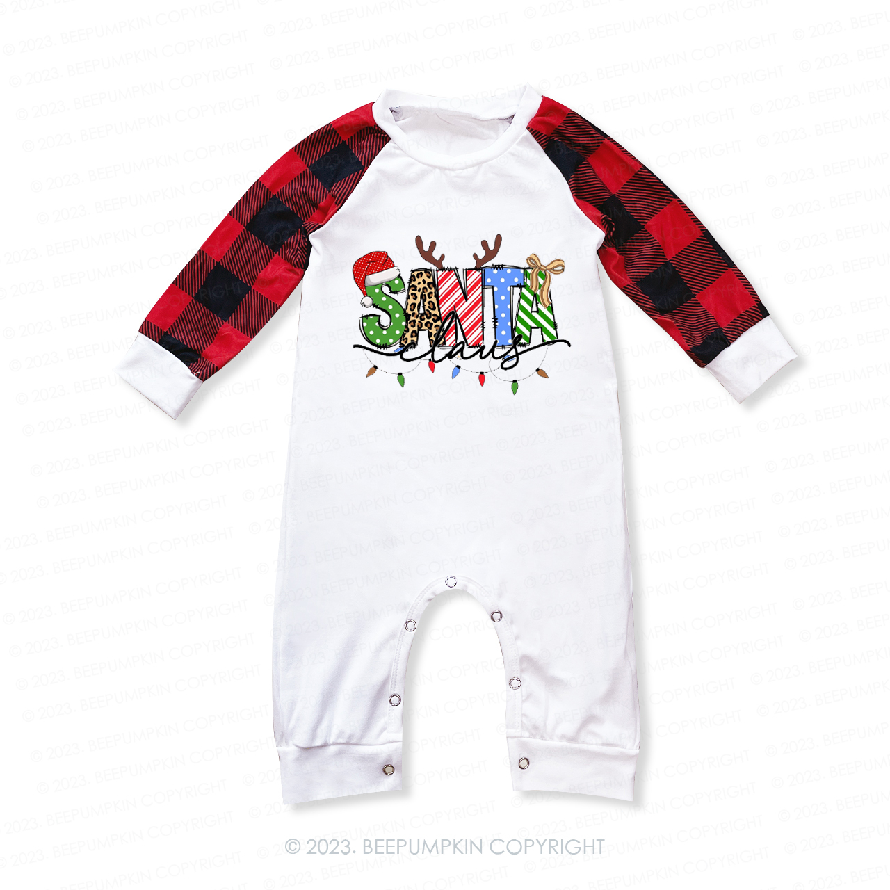 Santa Claus Lost Antlers Matching Pajamas For Family Beepumpkin