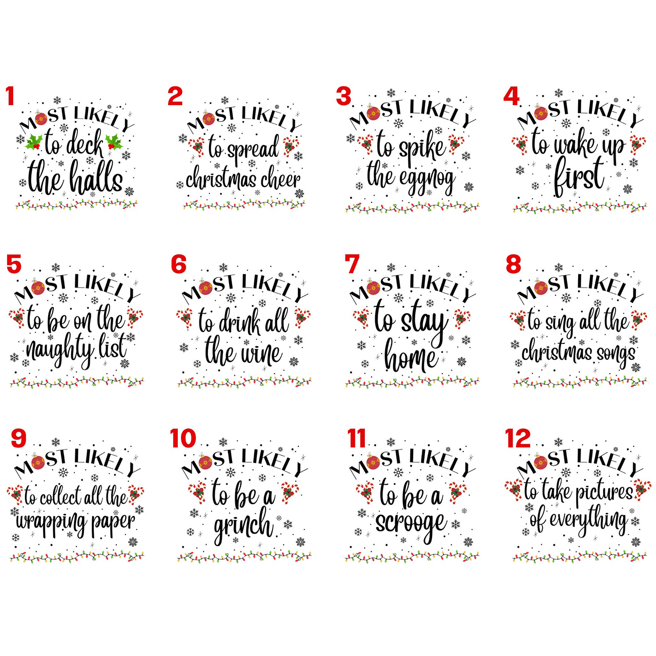 Personalized Christmas Most Likely To Choose Everything Pajamas Beepumpkin