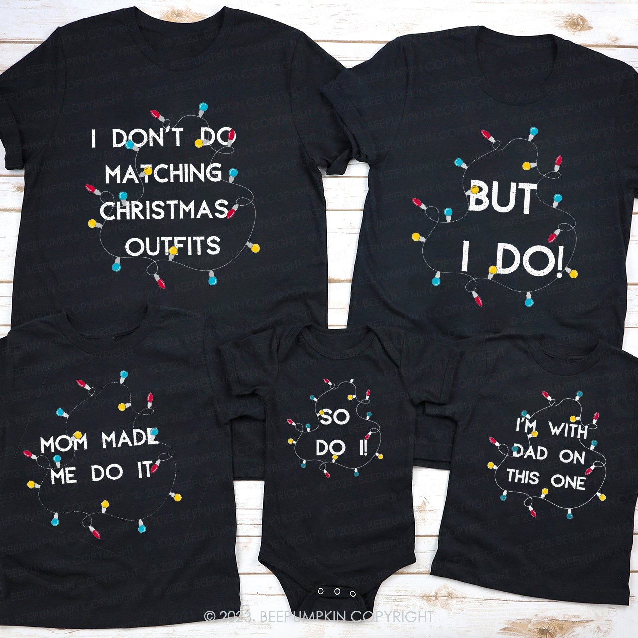 Christmas Holiday Fashion Matching Shirts Beepumpkin