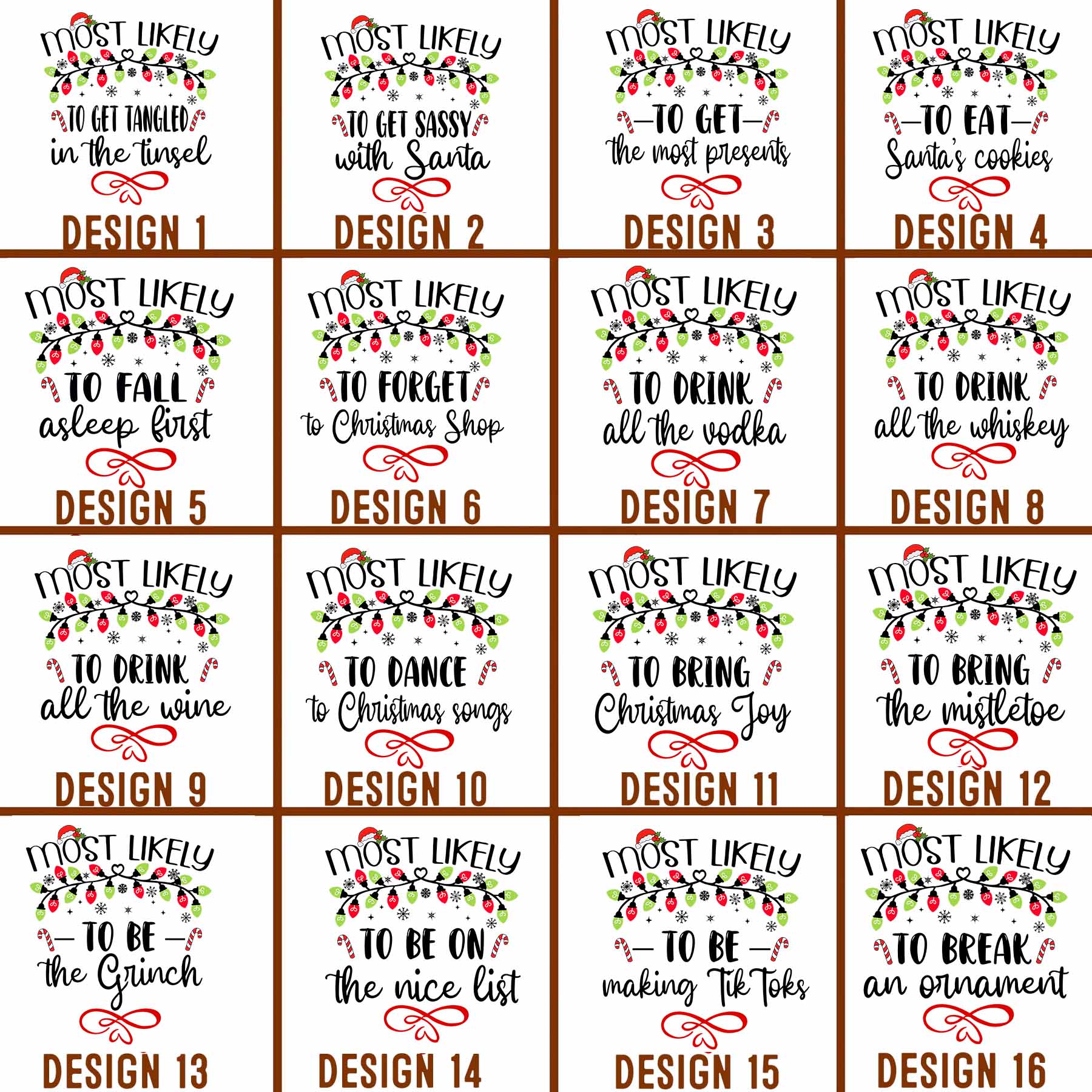 64 Quotes Most Likely And Custom Christmas Family Matching Pajamas Beepumpkin