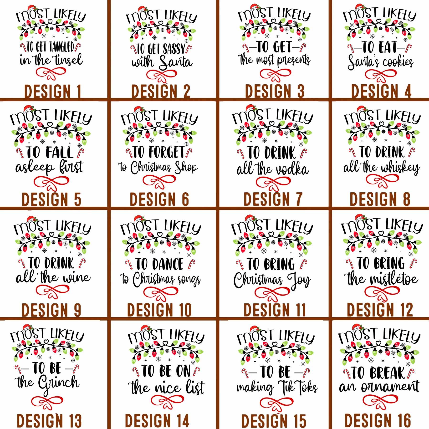 64 Quotes Most Likely And Custom Christmas Family Matching Pajamas Beepumpkin