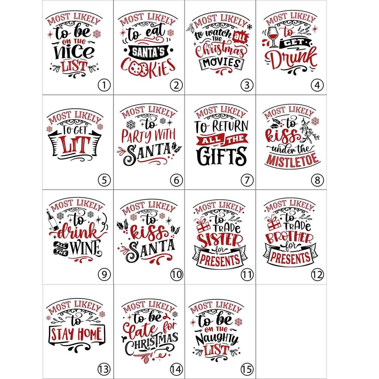 Most Likely To Matching Christmas Joy Group Tees Beepumpkin