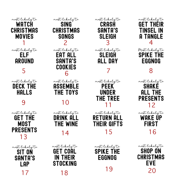 Family Christmas Shirts Most Likely To Funny Party Sweatshirts