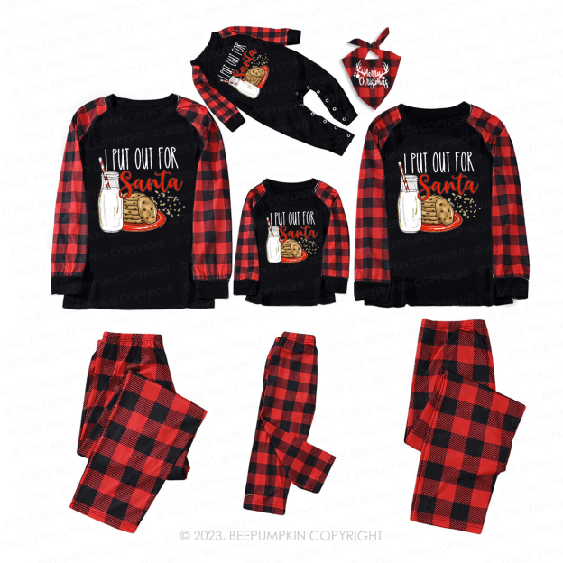 I Put Out For Santa Christmas Family Matching Pajamas Beepumpkin