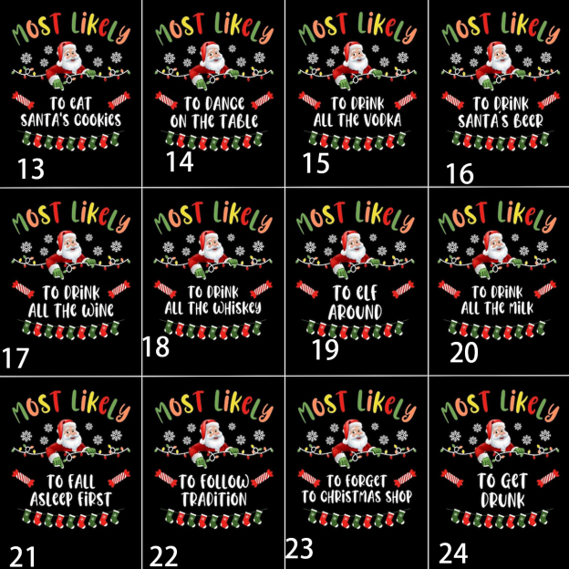 Customizable Holiday Apparel Most Likely To Family Matching Tees Beepumpkin