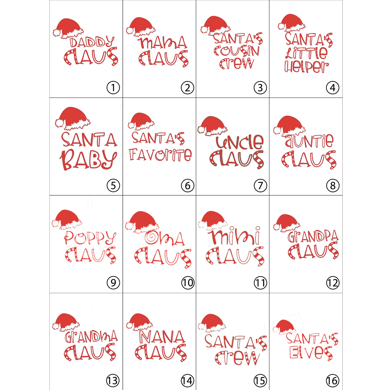 Santa Claus Mommy and Me Family Christmas Pajamas