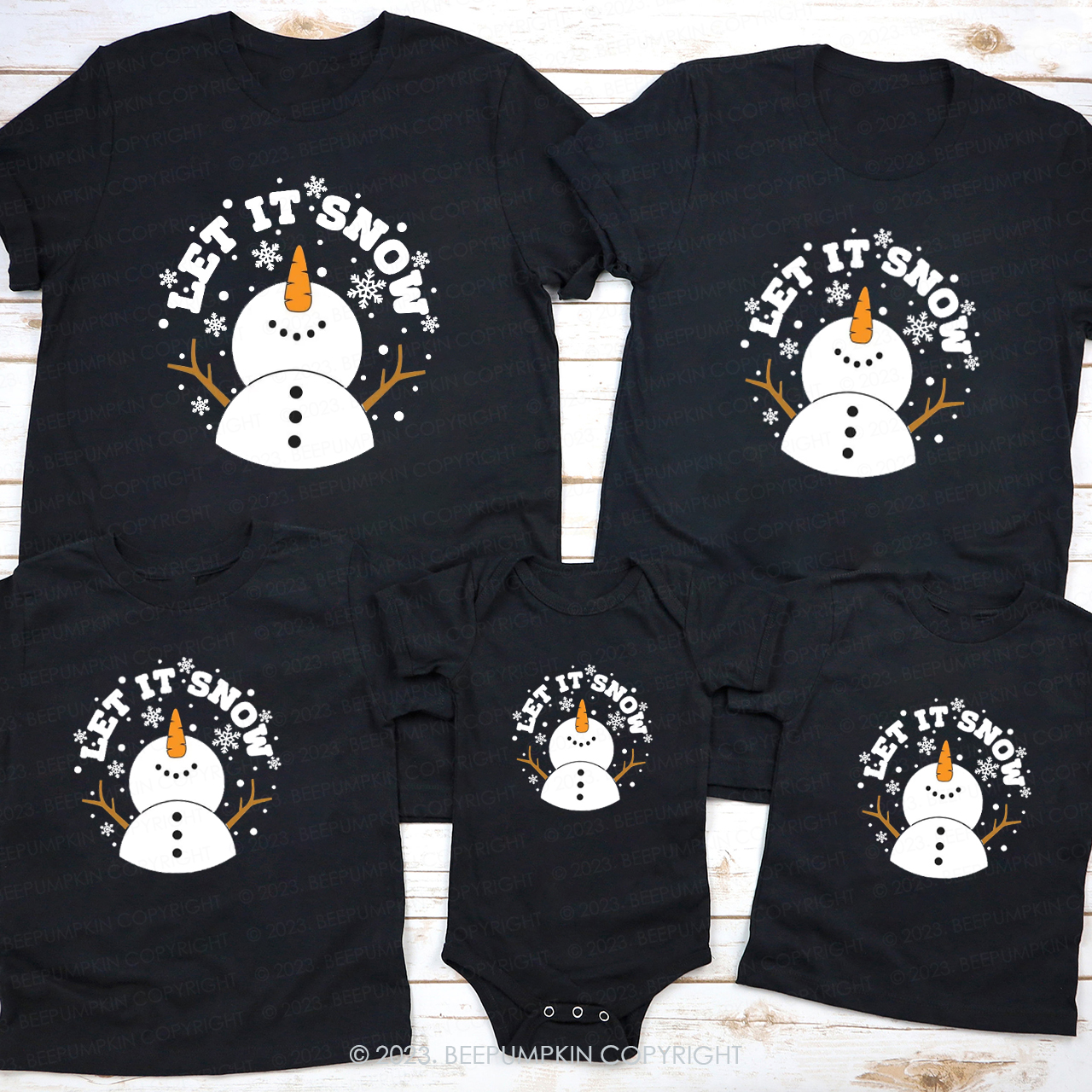 Let It Snow Welcome Christmas With a Cute Snowman Shirt