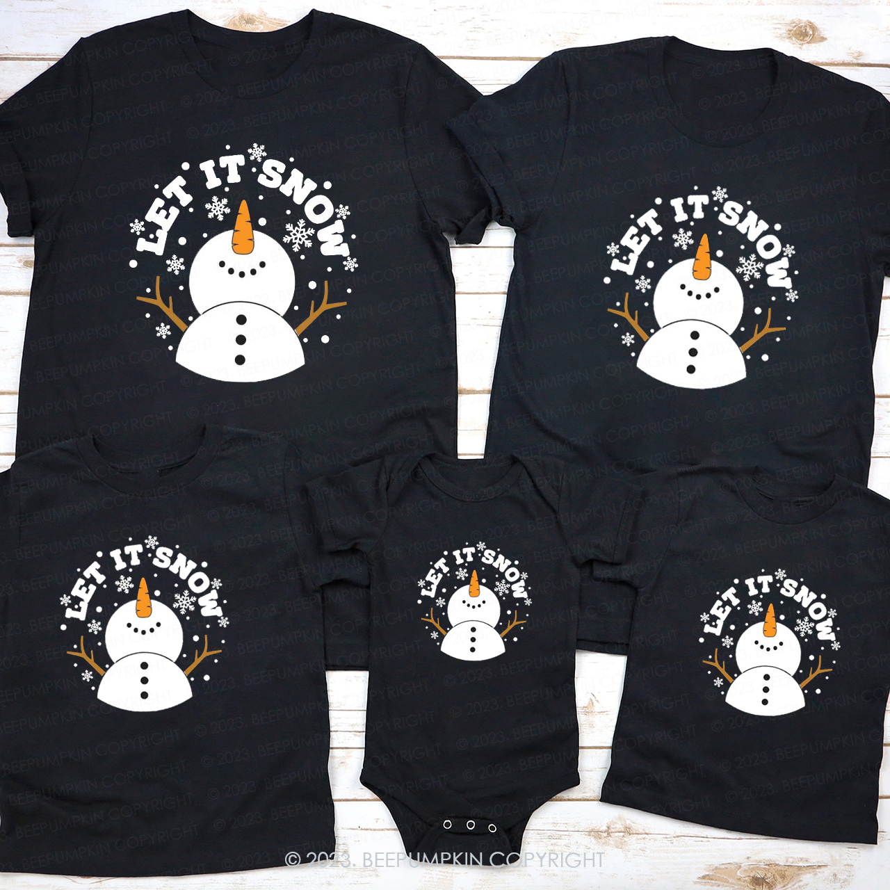 Let It Snow Welcome Christmas With a Cute Snowman Shirt