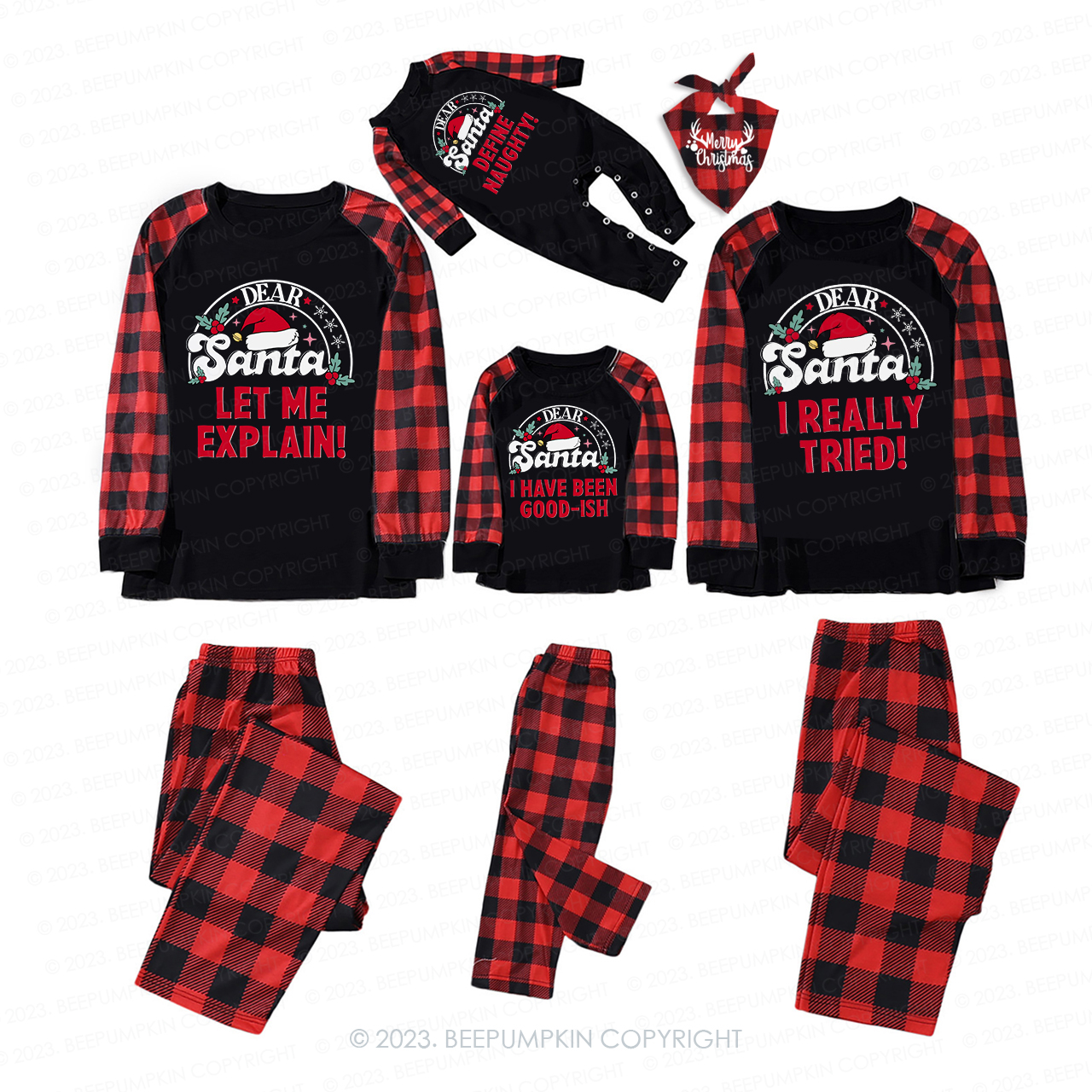Personalized Funny Christmas Party Matching Pajamas For Family