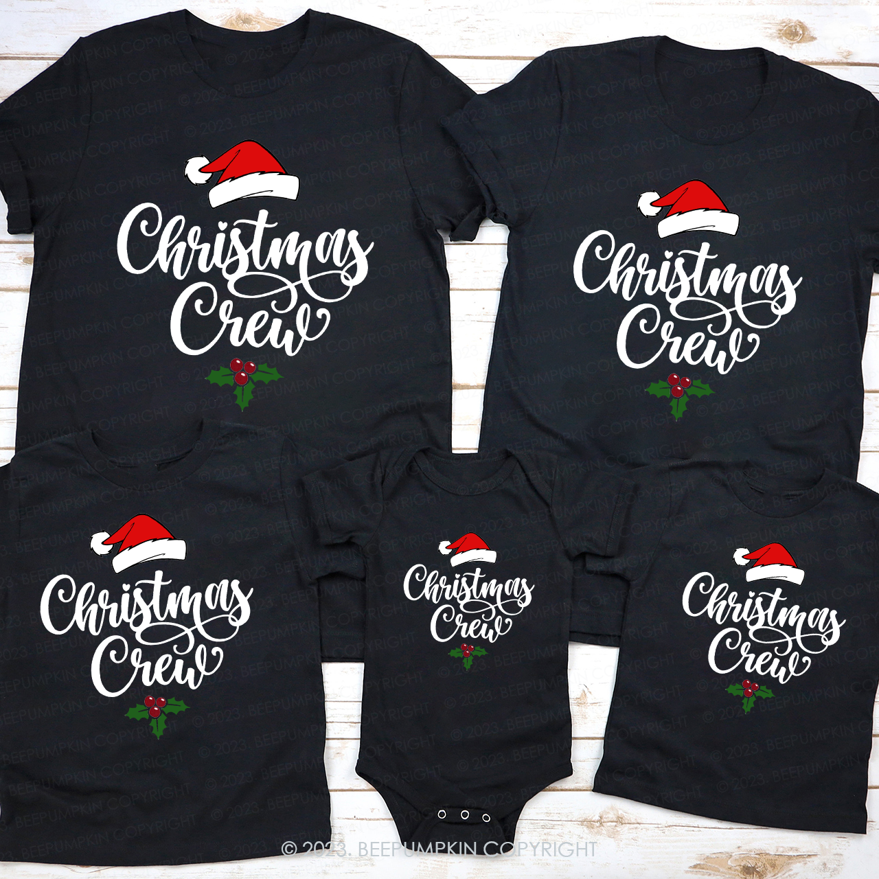 Christmas Crew Family Matching Vacation Shirts