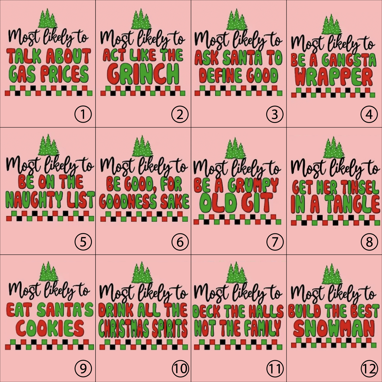 Most Likely To Family Gifts Matching Christmas Pajamas