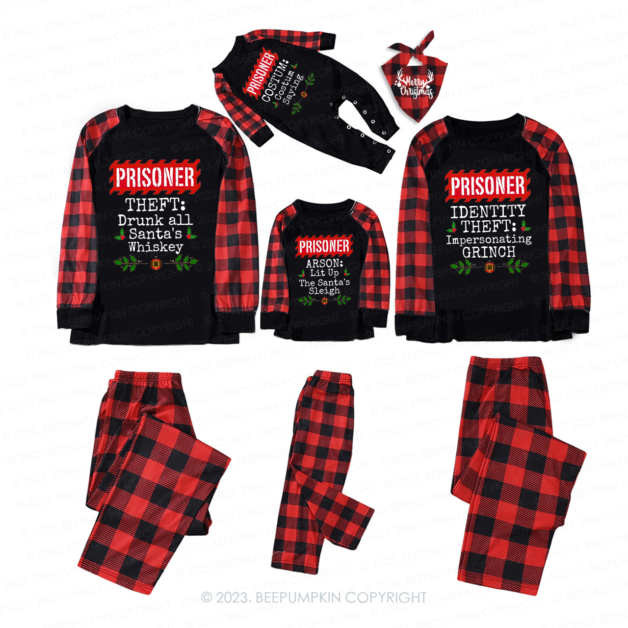 Funny family pajamas online christmas