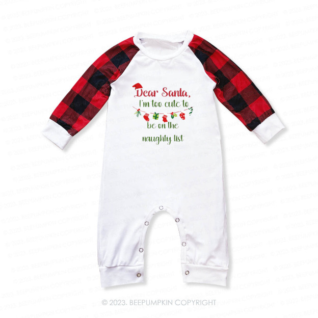 Personalized Funny Family Christmas Dear Santa Matching Pajamas