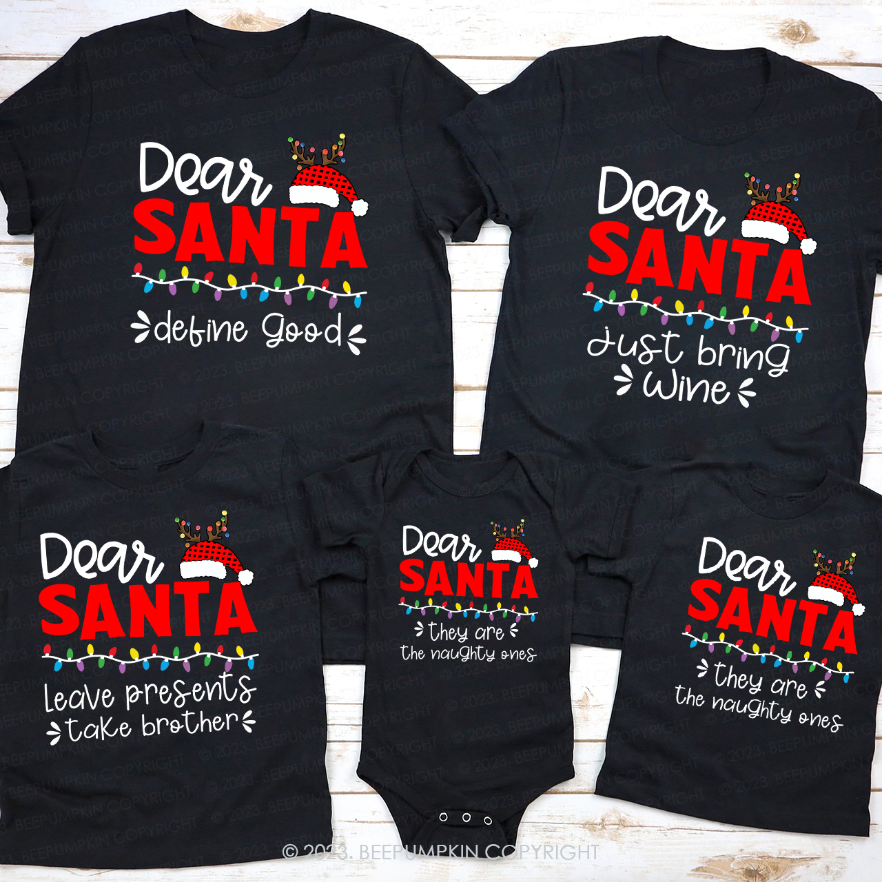 Dear Santa Buffalo Plaid Christmas Matching Shirt For Family Beepumpkin