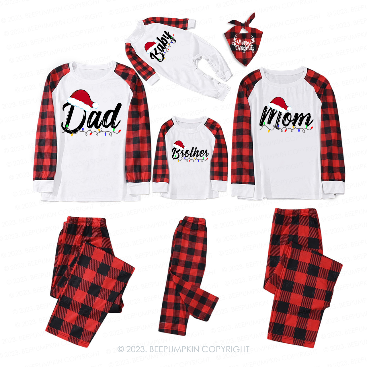 Personalized Santa Claus Reunion Family Pajamas