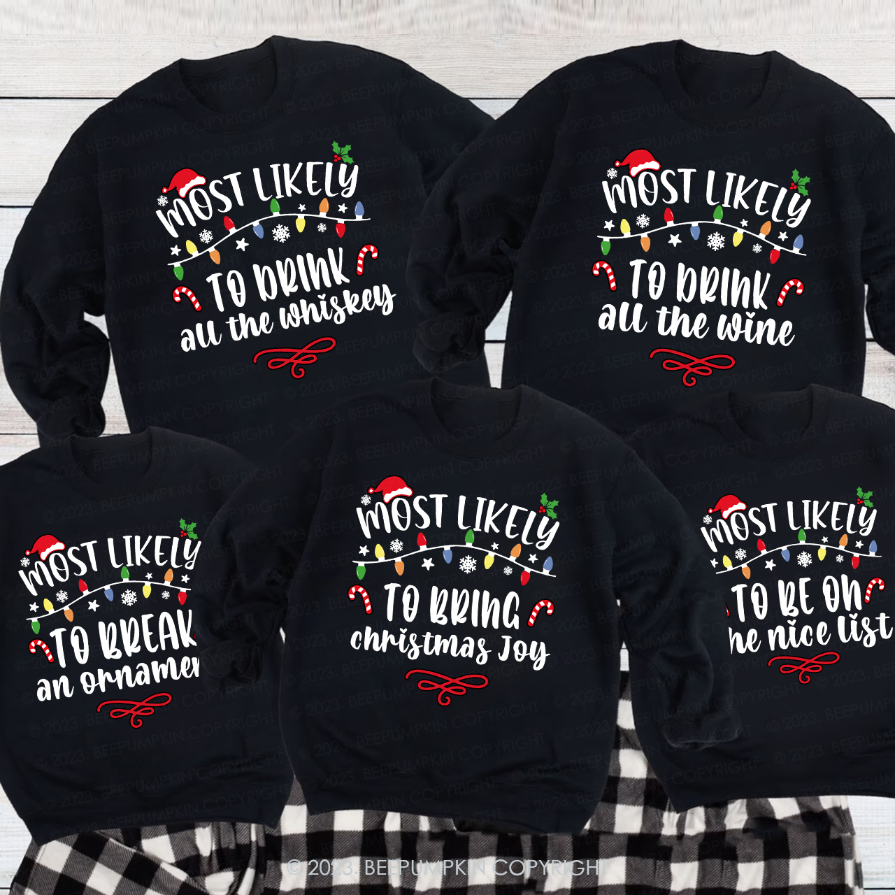 60 Quotes Most Likely And Custom Family Christmas Sweatshirts 2023
