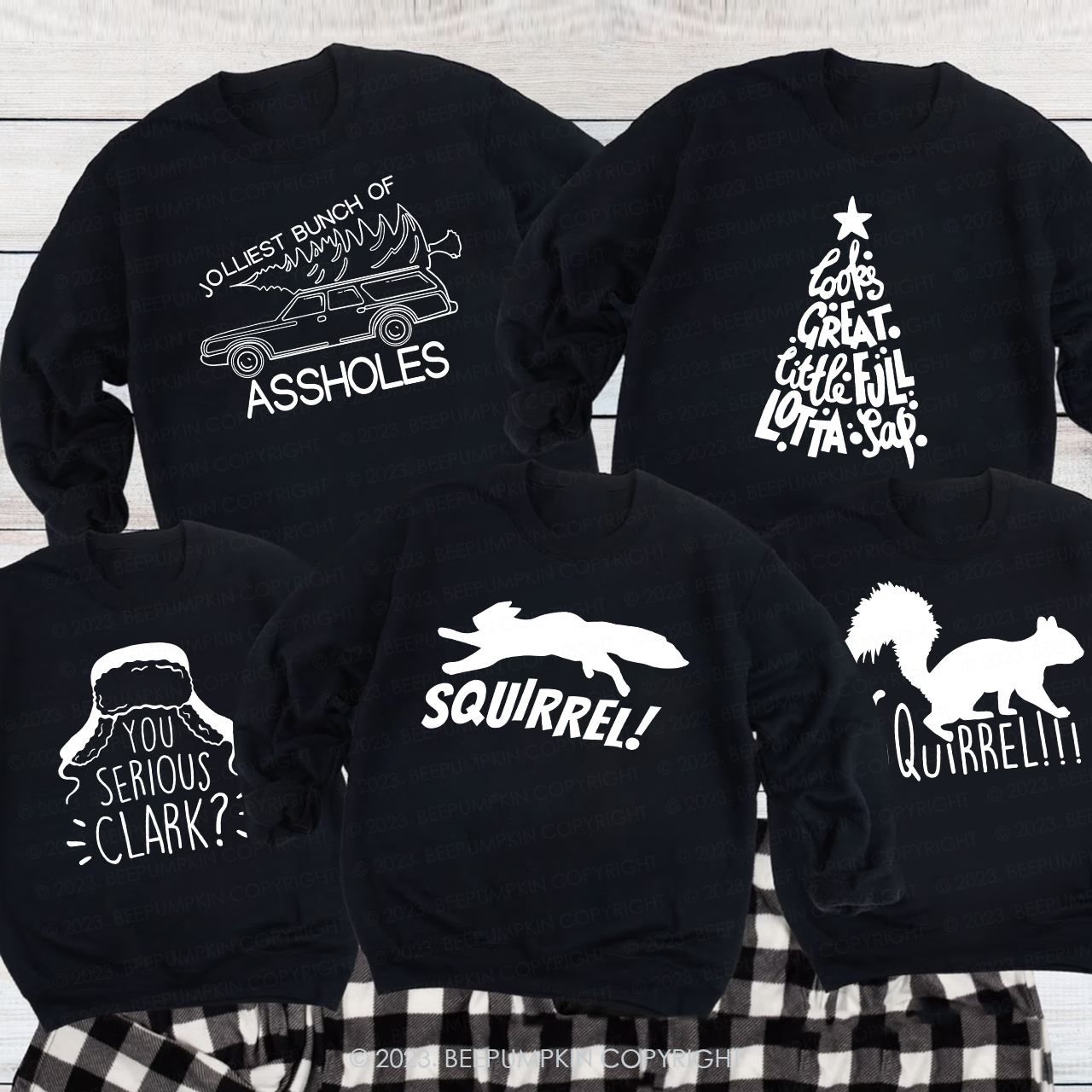 Fun pattern Christmas special Family Matching Sweatshirts