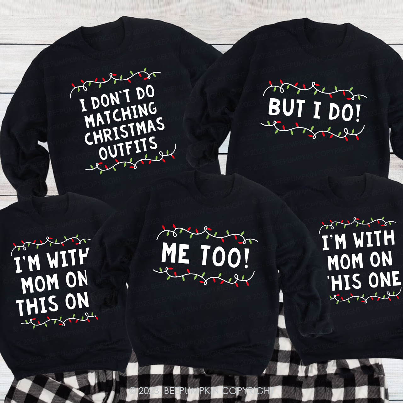 Funny Christmas Family Matching Sweatshirts
