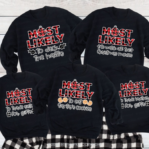 Matching Family Christmas Shirts With Design Most Sweatshirts