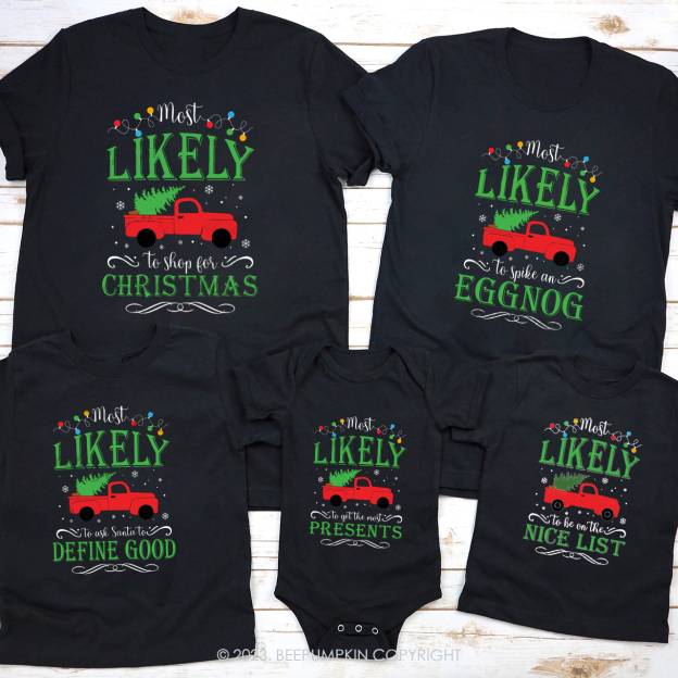 Personalized Most Likely To Shop Matching Shirts