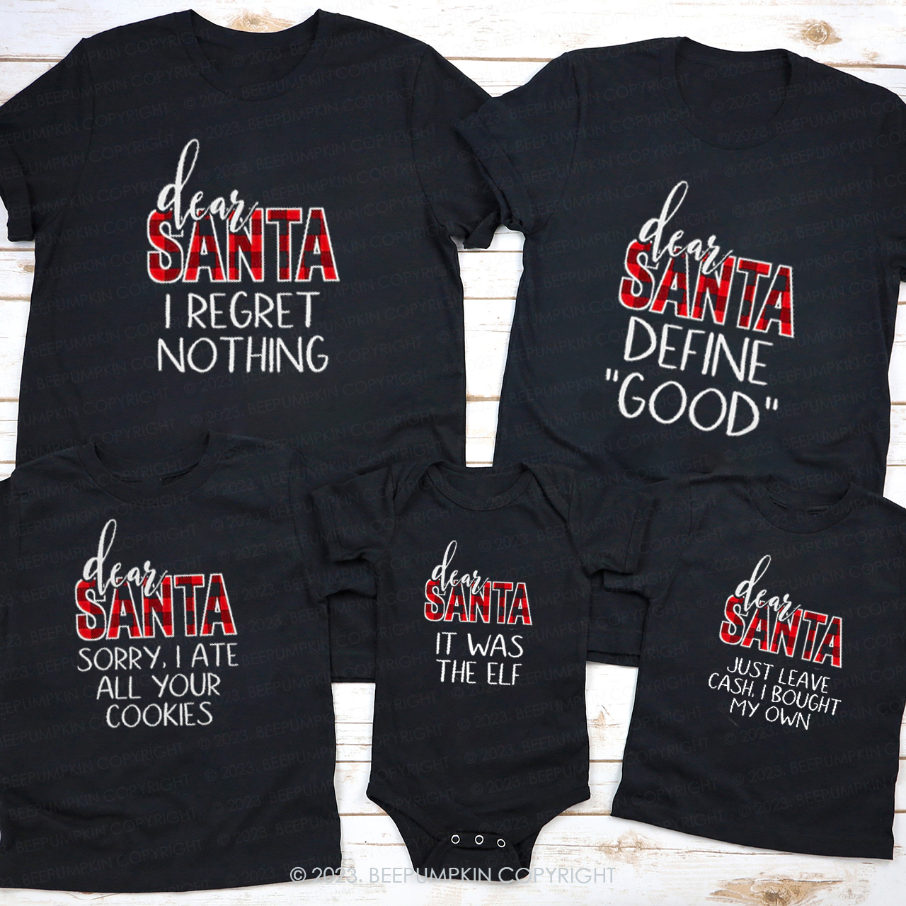 Personalized Dear Santa Define Good Matching Shirts
