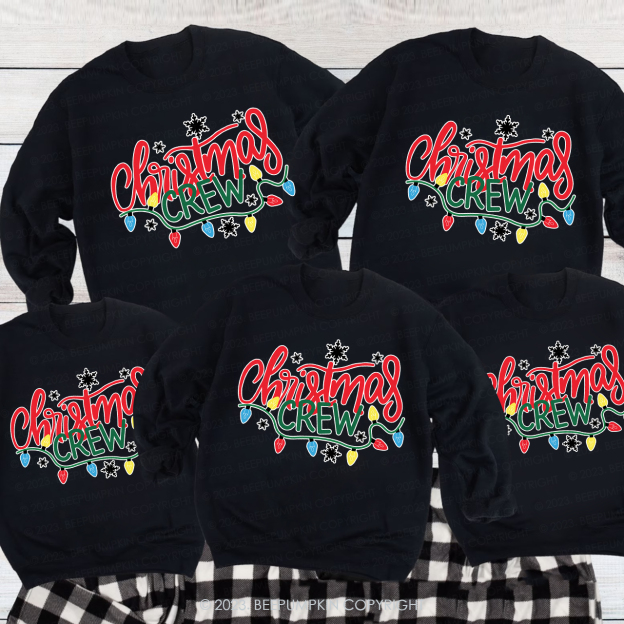 Christmas Crew Family Sweatshirts