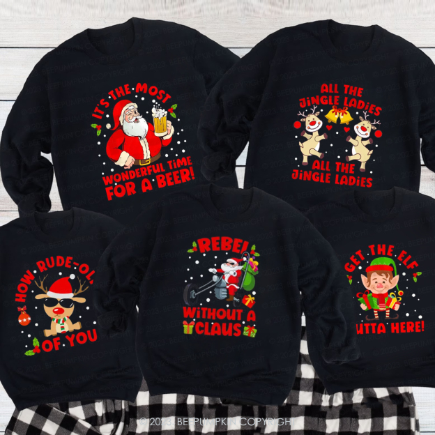 Personalized Funny Party Matching Shirts For Family Sweatshirts
