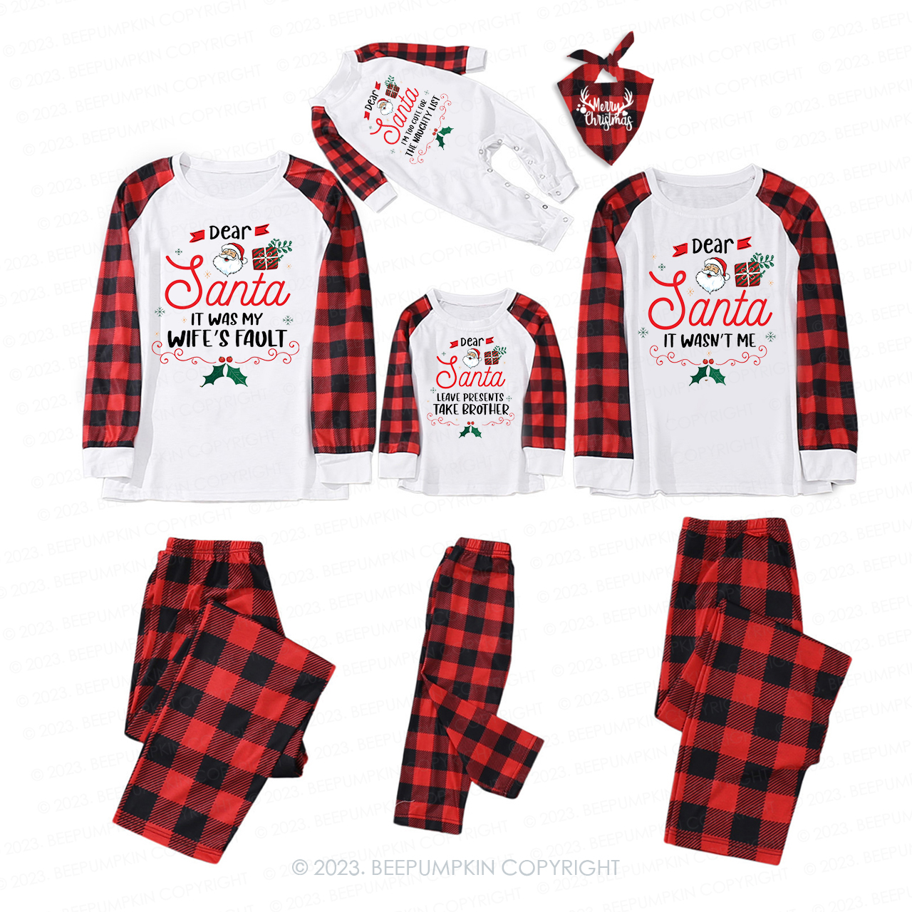 26 Christmas Quotes Dear Santa Matching Pajamas