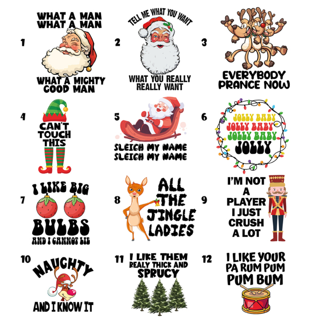 Family Group Matching Christmas Party Tees