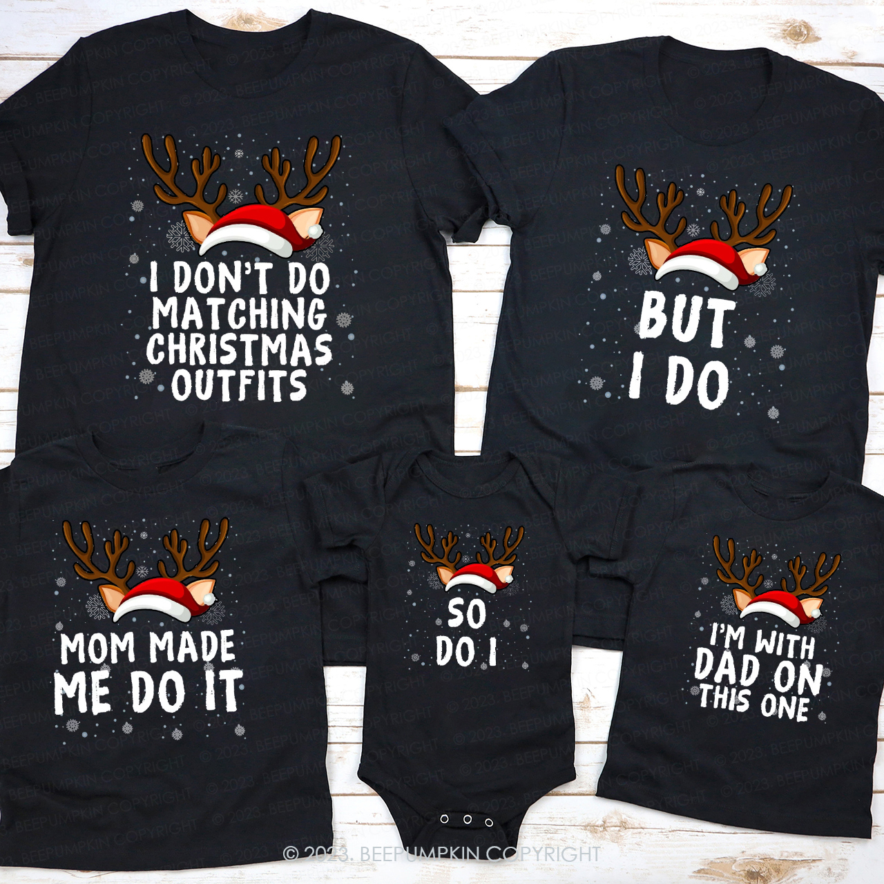 I Don't Do Matching Christmas Outfits But I Do Christmas Holiday Tees